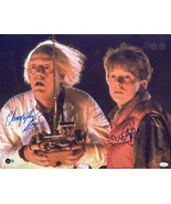 Michael J. Fox Chris Lloyd Signed 16x20 Back to the Future Remote Photo ... - £459.11 GBP