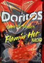 Doritos Flamin&#39; Hot Nacho Corn Chips - Big 9.25 Oz Bag - Free Shipping - £10.76 GBP