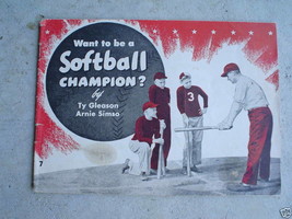 1945 Booklet General Mills Want to be Softball Champion - £14.76 GBP