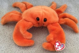 1999 Ty Digger The Orange Crab Beanie Buddy w/Tags Plush Stuffed Large 14&quot; - £10.34 GBP