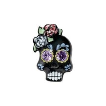 Origami Owl Charm Holiday (New) Black &amp; Pastel Sugar Skull - 3RD In S - (CH3506) - £8.32 GBP