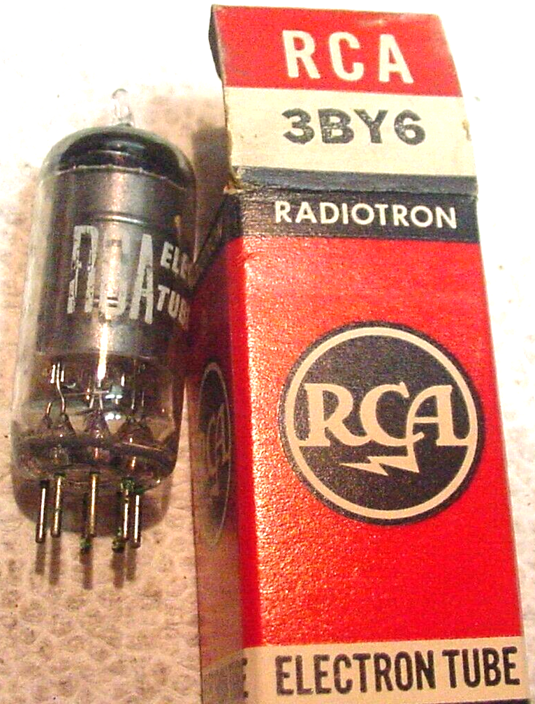 NOS RCA 3BY6  RF Pentagrid Amp. Tested TV-10B Gm=    750/315 uMhos - $2.92