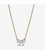  14k Gold-plated Sparkling Bow Necklace 45CM   363508C01-45 - $31.24 CAD