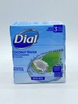 Dial Coconut Water Gentle Cleansing Skin Care Bar 4oz 3 Pack Discontinued NEW - £11.78 GBP