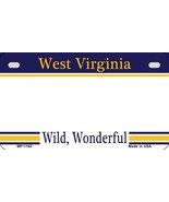 West Virginia State Background Metal Novelty Motorcycle License Plate - $25.74 CAD