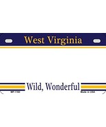 West Virginia State Background Metal Novelty Motorcycle License Plate - £15.14 GBP