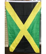 JAMAICA POLYESTER 3&#39; x 5&#39; FLAG INDOOR &amp; OUTDOOR w/ Brass Grommets Pre-owned - $8.04 CAD