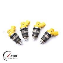 4 X 650cc Fuel Injectors Fit Denso SW20 3S-GTE EJ20 BG5 BD5 Side Feed High Imp - $171.00