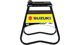 FX Factory Effex Carbon Steel Suzuki V1 Black Bike Stand For MX Bikes Motocross - £70.58 GBP