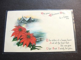 May Your Christmas Day be a Happy One- George Washington 1 Cent, 1920 Postcard. - £10.90 GBP