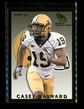 2012 FLEER ROOKIE SENSATION Football Card RS-54 CASEY HAYWARD Commodores... - £3.86 GBP