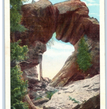 Royal Arch Chautauqua Boulder Colorado Postcard Linen Vintage - £10.01 GBP