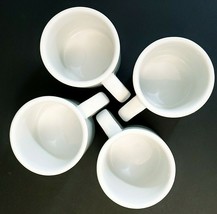 Pier 1 White Espresso Cups Set of 4 White 2.25&quot; x 2.25&quot; - $13.09