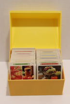 1971 The Betty Crocker GM Recipe Card Library Two Tone Yellow Box Complete - £23.84 GBP