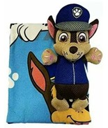 PAW PATROL CHASE &amp; MARSHALL Bath Towel &amp; Scrubby 2pc Set 25&quot; x 50&quot; NWT T... - £11.79 GBP