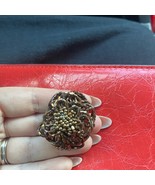 Elegant Gold Floral brooch - $8.00