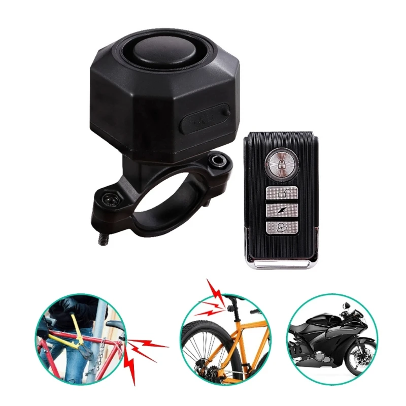 Wireless Motorcycle Alarm Car Anti Theft Induction Waterproof 110dB LED Chargi - £23.63 GBP