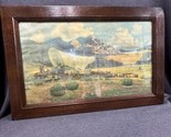 Mid Century - Robert Wesley Amick - The Pioneers - Signed Framed Print 3... - £53.73 GBP