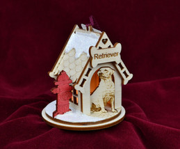 Ginger Cottages K9 Cottages Retriever Christmas Ornament Made In Usa K9105 - £15.83 GBP