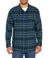 Orvis Men&#39;s Size Small Blue Plaid Side Pockets Heavy Flannel Shirt NWT - £21.23 GBP