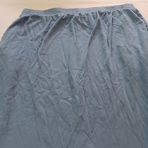 Bechamel Women's Size 2X Blue Maxi Pull-On Elastic Waist Skirt With Pockets image 5