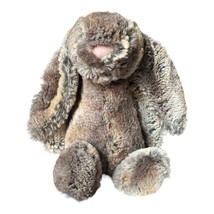 Jellycat Bashful Bunny Woodland Brown Gray Plush Rabbit Stuffed Animal 12 inch - £18.64 GBP