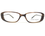 Anne Klein Eyeglasses Frames AK8048 127 Brown Rectangular Full Rim 47-15... - $51.22