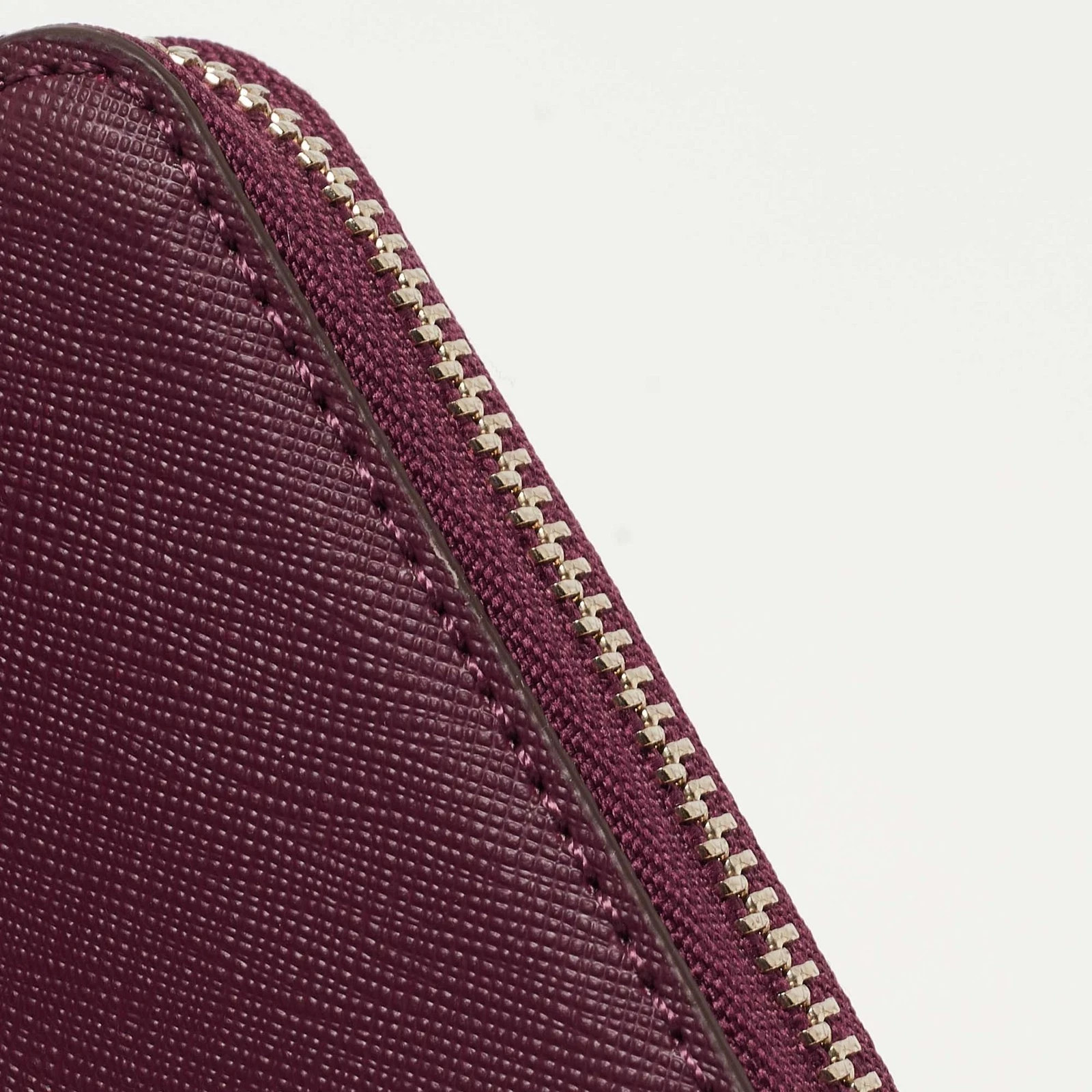 DKNY Burgundy Leather Vela Zip Around Wallet - EUC Item image 8