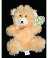 Greenbrier Fuzzy Friends Teddy Bear 8&quot; Light Orange Peach Plush Stuffed ... - $8.00