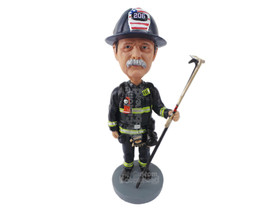 Custom Bobblehead Chief Firefighter - Careers &amp; Professionals Firefighters Perso - £71.36 GBP