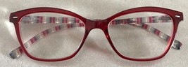 EV1 By Ellen DeGeneres Pippa +2.00 Cheaters Reading Glasses Candy Striped - $20.31 CAD
