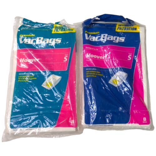 16 UltraCare Vacuum Cleaner Bags for Hoover Type S Canister 2 Pkgs of 8 - $11.53