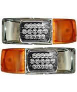 1995 1996 International 4900 8100 8200 BLACK LED HEADLIGHTS CORNER LAMP ... - $397.87 CAD