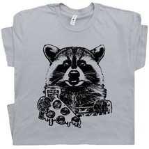 Raccoon T Shirt Pizza and Beer T Shirts Funny Beer Witty Cool Vintage Camping Hu - £15.84 GBP
