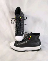 Converse Chuck Taylor All Star Lugged Leather High Top Sneakers Womens 9 Black - £50.98 GBP