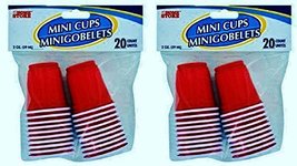 Mini Red Plastic Cups, 40-ct - £7.03 GBP