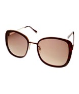 Kenneth Cole Reaction Womens Sunglass Tortois Gold Metal Square Metal KC... - £14.36 GBP