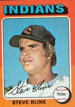 1975 Topps Mini Steve Kline 639 Indians EXMT - £0.79 GBP