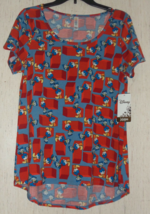 Nwt Womens Lu La Roe Disney Perfect Tee Donald Duck Print Knit Top Size M - £22.38 GBP