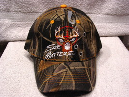 Deer Size Matters Hunting Outdoor Baseball Cap ( Camouflage ) - £8.99 GBP