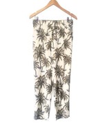 Soft Surroundings Tropical Pull On Ankle Pants Size S Tencel Palm Trees Tie Soft - $22.79