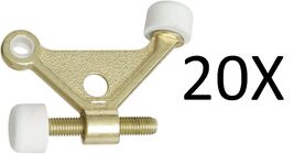 20X Stanley 57-1030 (DP57-1030) Hinge Pin Doorstops In Bright Brass - $17.82