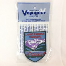 New Vintage Patch Voyageur Badge Travel Souvenir LAKE LOUISE ALBERTA Purple - $21.78