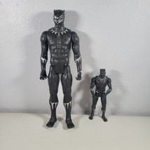 Black Panther Action Figure Lot 12 Inches and 6 Inches Bendable Marvel - £14.00 GBP