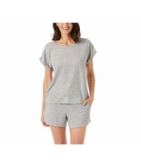 Lucky Brand 3-pc Short Sleep Set (Tank &amp; S/Slv Top)  Gray Women&#39;s Sz M-L... - $23.14