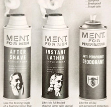 1966 Ment For Men Aftershave Lather Deodorant Advertisement Vtg Shaving ... - $380.53 MXN