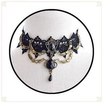 Punk Retro Black Lace Choker Necklace  for Women Sexy Lace Chokers Steampunk new - £10.06 GBP