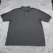 Ping Shirt Men XL Dark Gray Collection Polo Double Mercerized Cotton collar logo - £15.62 GBP