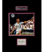 Rod Laver Signed Card with Photograph Double Matted Ready to Frame - €33,30 EUR