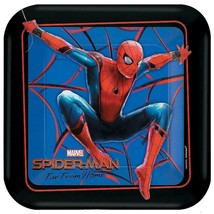 Spider-Man Far From Home Dessert Plates Spiderman Party Supplies 8 Per P... - £3.94 GBP